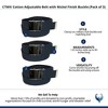 CTM Cotton Adjustable Belt with Nickel Finish Buckle (Pack of 3) - 3 of 4