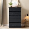 5 Drawer Dressers for Bedroom, Chest of Drawers with Deep Drawers, Large Double Dresser for Closet with Wide Top, Tall Wooden Dresser for Living Room - 4 of 4