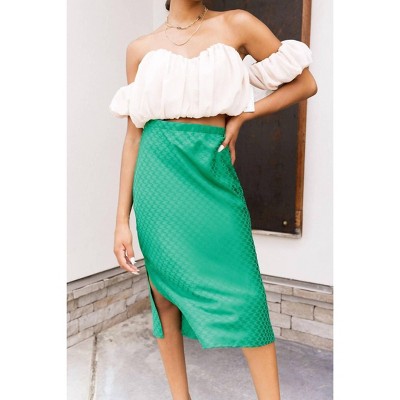 Women's Flow With Me Midi Skirt - Her Entire Name Says Grace