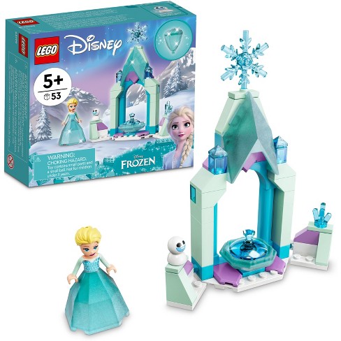 Terug, terug, terug deel op tijd verrader Lego Disney Elsa Castle Courtyard Diamond Dress Set 43199 : Target