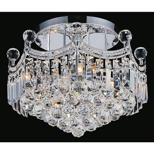 CWI Lighting Amanda 6 Light Flush Mount With Chrome Finish - 1 of 3