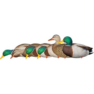Avian X AXP Full Body Mallards Fusion Pack of 6 Decoys Includes Slot Bag and Field Stakes - 1 of 2