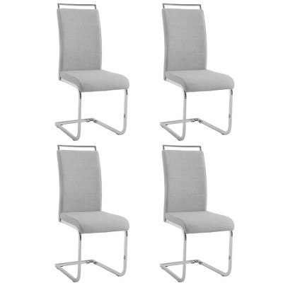 Chintaly Imports,Contemporary Handle-Back Cantilever Side Chair - Set of 4