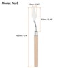 Unique Bargains Stainless Steel Wood Handle Flexible Polished Painting Mixing Scrapers 2 Pcs - 2 of 4