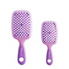 UNbrush Holiday Ombre Purple Detangling Hair Brush Gift Set - 2pk - 2 of 4