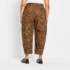 Women's Mid-Rise Barrel Leg Jeans - Future Collective Brown Leopard Print - 2 of 3