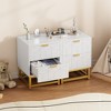 Whizmax Modern Dresser w/ Metal Legs & Wide Drawers - Large Storage Chest for Bedroom, Living Room - 2 of 4