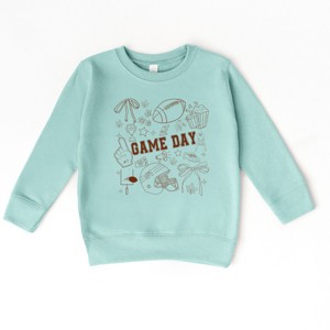 Football Game Day Collage - Kids Toddler Sweatshirt and Kids Youth Sweatshirt - 1 of 3