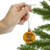 Towson University Tigers Mini Small Tiny Wood Christmas Tree Holiday Ornament - 2 of 4