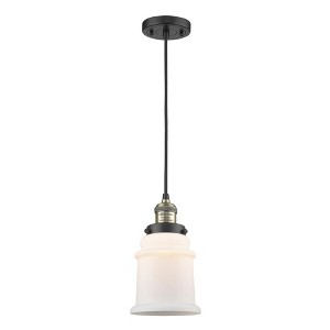 Canton - 1 Light Cord Hung Mini Pendant In Industrial Style-10 Inches Tall and 6 Inches Wide - 1 of 1