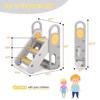 Foldable 3-Step Toddler Stool with Handles, Adjustable Kids Step Stool for Bathroom Sink, Kitchen Counter & Potty Training, Anti-Slip Nursery Ladder - 2 of 4