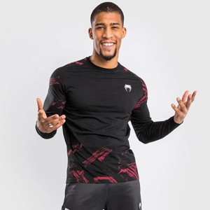 Venum UFC Authentic Fight Week 2.0 Long Sleeve T-Shirt - Black/Red - 1 of 2