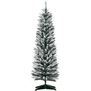 TopComfy Christmas Tree Stands Artificial Christmas Tree with Realistic Branches Christmas Interior Decor for Living Room, White, 36.25"*7.09"*7.09" - 1 of 4