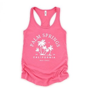 Simply Sage Market Women's Palm Springs Palm Trees Graphic Racerback Tank - 1 of 3