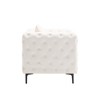 Faux Leather Accent Chair with Deep Button for Living Room -Morden Fort - 3 of 4