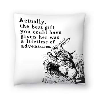 Alice In Wonderland Rabbit By Tanya Shumkina Throw Pillow - Americanflat Animal Motivational