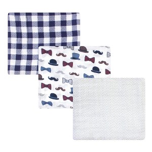 Little Treasure Baby Boy Cotton Muslin Swaddle Blankets, Handsome Fella, One Size - 1 of 2