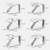 4 PCS Stainless Steel Tablecloth Clip Graphics Tablecloth Clip High-Elastic Moving Fixing Clip(Butterfly) - 3 of 4