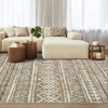 Washable Area Rug Boho Rug Foldable Thin Living Room Bedroom Non Slip Carpet Non-Shedding & Easy Care Mat - 2 of 4