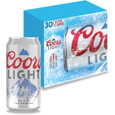 Coors Light Beer - 30pk/12 fl oz Cans