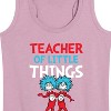 Women's - Dr. Seuss - Teacher Of Little Things Graphic Racerback Tank - 2 of 4