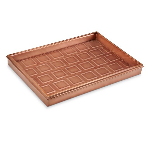 Square Boot Tray, Plastic Utility Shoe Mat Tray For Entryway