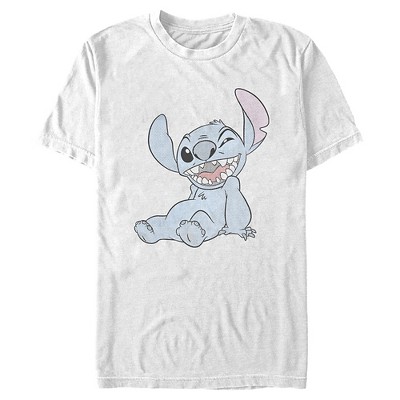 Men's Lilo & Stitch Halftone Smile T-shirt : Target