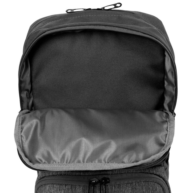 J World Airy Sling Pack - Black: Water-Resistant, Adjustable Strap, Organizer Pockets, Cushioned Back, 4 of 7