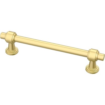 attop 10 Pack Matt Gold Cabinet Pulls, 5 Inch(128mm) Hole Centers Cabinet Handles Kitchen Hardware Straight Bar for Cabinets and Drawer