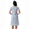 Just Love Womens Short Sleeve Nightgown  - Sleep Dress with Bow-6701-10248-NVY-L - 3 of 3