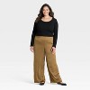 Women's Long Sleeve Lace Trim Scoop Neck Top - A New Day™ - 3 of 3