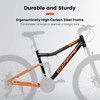 Aukfa 26-Inch Unisex Mountain Bike with Steel Frame, Dual Suspension, and 21-Speed Gear System —Shock Absorbing Fork - 3 of 4