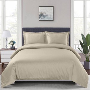 Egyptian Linens Bamboo Viscose Duvet Cover Set - 1 of 4