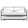 DHP Bradford Metal Twin Daybed and Twin Trundle, Black - 4 of 4