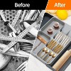 LunaLulinlk Silverware Drawer Organizer, Expandable Utensil Organizer for Kitchen Drawers, Adjustable Cutlery, Compact Drawer Divider - 4 of 4