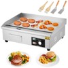 21 Inch Commercial Electric Griddle - 1600W Stainless Steel Flat Top Grill, 122-572¨H Adjustable Temp, Countertop BBQ Teppanyaki - 2 of 4