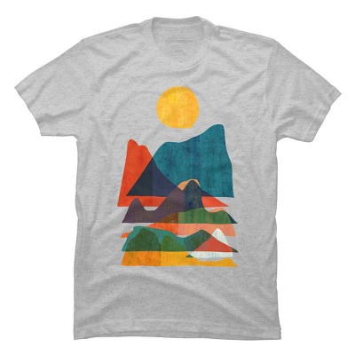 Men's Design By Humans Topography By radiomode T-Shirt