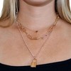 Fifth and Ninth - Quinn Layered Padlock Necklace - 2 of 4