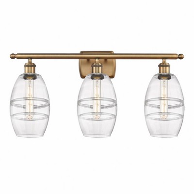 Vaz - 3 Light Bath Vanity In Industrial Style-9.13 Inches Tall and 25.88 Inches Wide