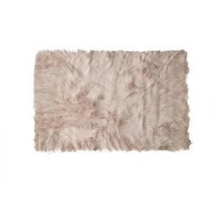 Luxe Hudson Faux Sheepskin Single Rug | 2'x3' - 1 of 4