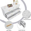 6 Drawers Dresser, Modern Closet Dressers Chest of Drawers with Metal Handle, Wooden Dresser Organizer for Bedroom, Living Room, Hallway - 3 of 4