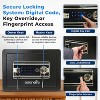 SereneLife Electronic Fingerprint Safe Box with Touchscreen Keypad (SLSVP25EUG) - Black - 3 of 4