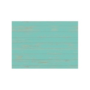 Evergreen Blue Wood Plank Layering Mat 42 x 26.5 inches Indoor and Outdoor Decor - 1 of 4