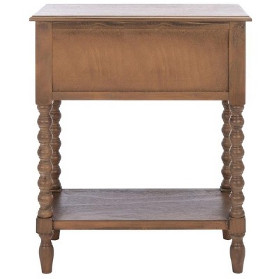 Athena Brown Wood and Metal 3-Drawer Console Table