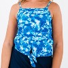 Calypsa Women's UPF 50+ Riley Knotted Tankini Swim Top - 4 of 4