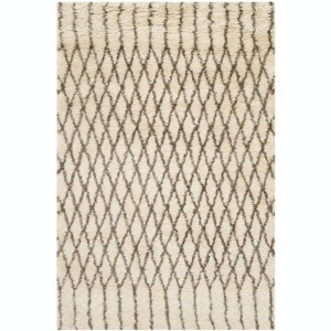 Casablanca CSB860 Hand Tufted Area Rug - Ivory/Grey - 4'x6' - Safavieh. - 1 of 3