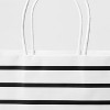 White Striped Small Gift Bag - Spritz™ - image 3 of 3