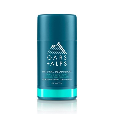 Oars + Alps Men's Sensitive Aluminum-Free Natural Deodorant - Deep Sea Glacier - 2.6oz