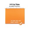 Staples Reinforced Hanging File Folders 5-Tab Letter Size Asst. Colors 25/BX 813110 - 3 of 4