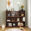 CLIHOME Cube Bookshelf, 3 Tier Freestanding Open Shelf Bookcase, Storage Organizer Shelf - 2 of 4